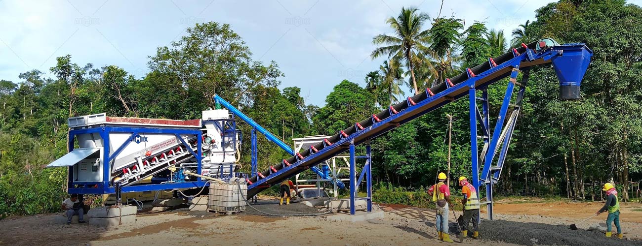 Plantas de Concreto Compactas Móviles AJSY Serie para Colombia