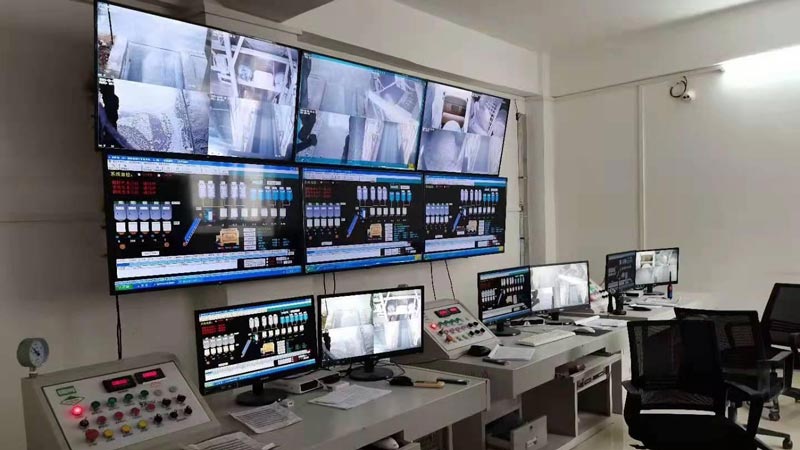 Sala de Control de Planta de Hormigón con Funciones de Control Integradas