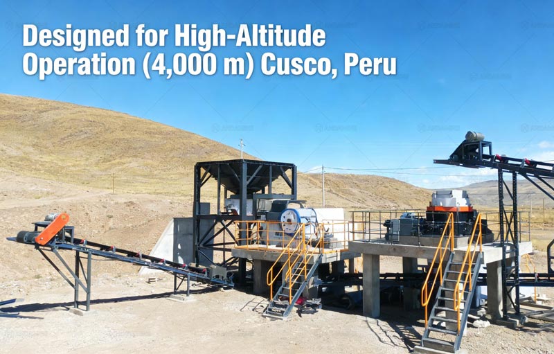 ANDAMINE Planta Trituradora Estacionaria de Piedra en Perú