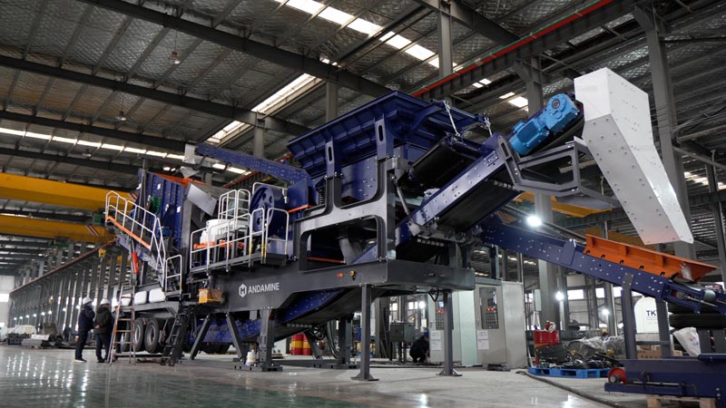 ANDAMINE Trituradora de Piedra Móvil sobre Ruedas