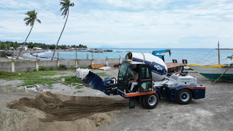 Autohormigonera AS-3.5 para Proyectos de Construcción a Lo Largo de la Costa