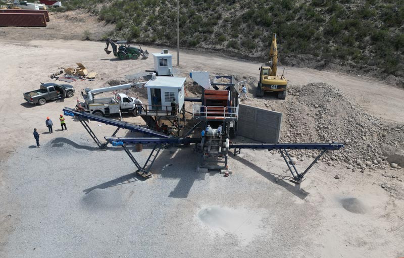Planta Trituradora Móvil de Piedra en México para Fabricar Agregados