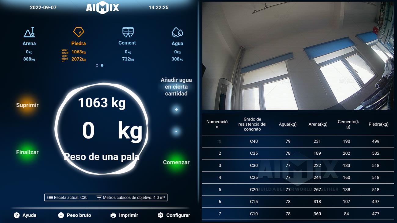 Sistema de Pesaje de AIMIX Autohormigonera con Alta Precisión