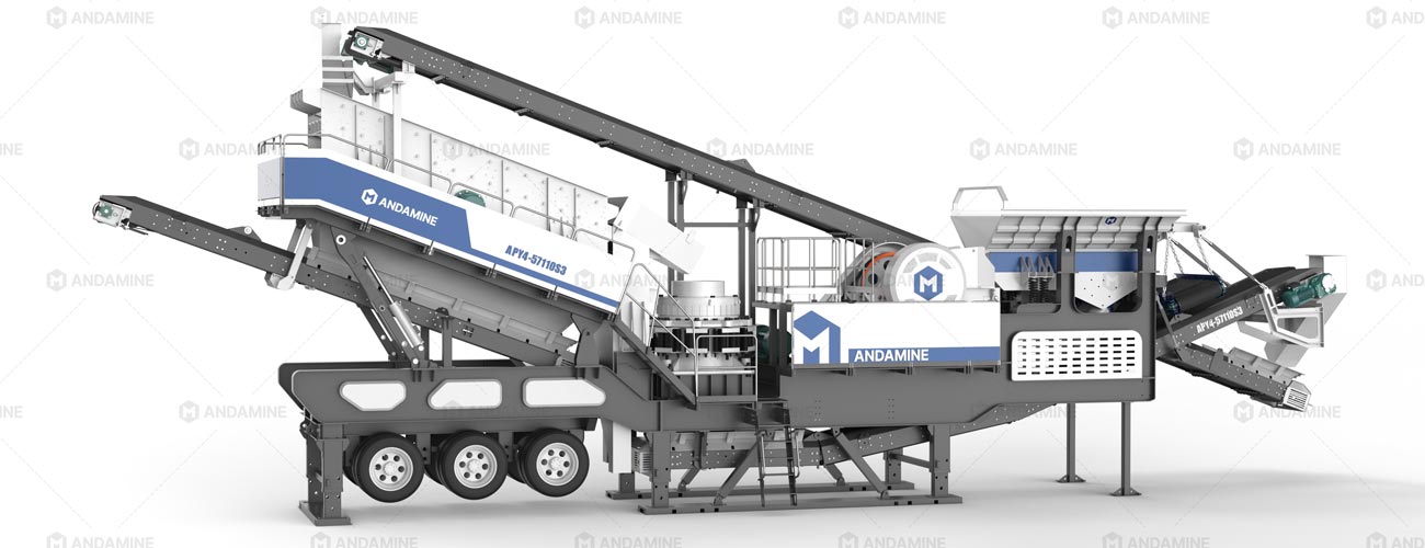 Solución Integrada de Trituradora Móvil 4 en 1 de ANDAMINE