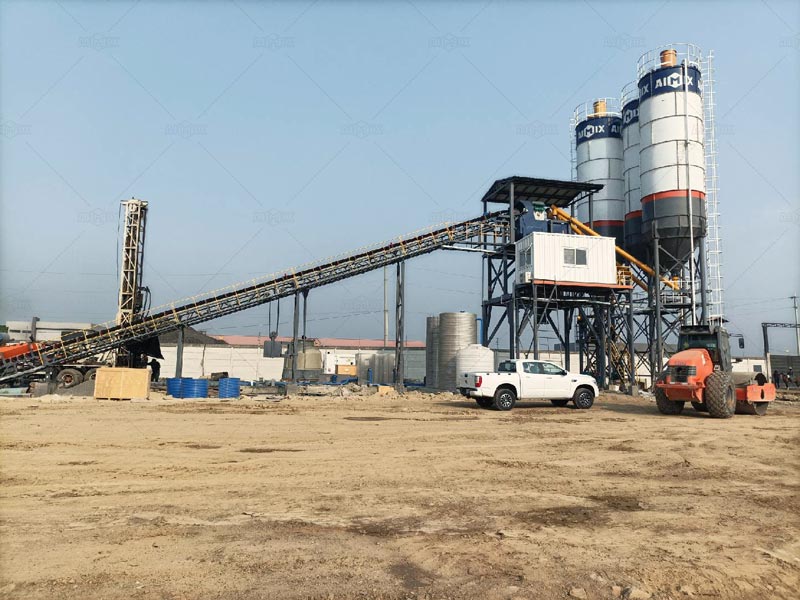 AIMIX AJ90 Planta Hormigonera Estacionaria para Ecuador