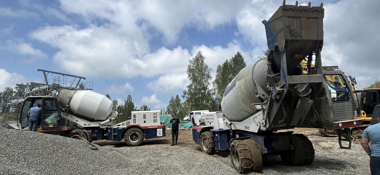 AIMIX Autohormigoneras para Construcción de Carreteras en la Zona Montañosa