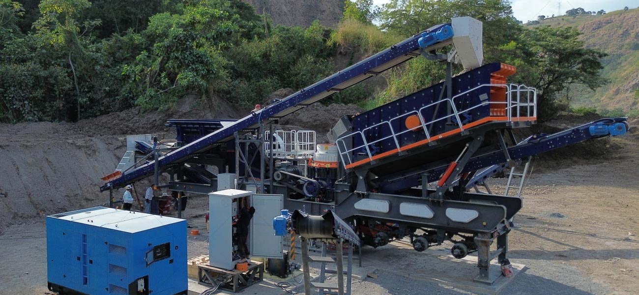 Andamine Planta Chancadora de Piedra Industrial en el Salvador para Fabricar Agregados