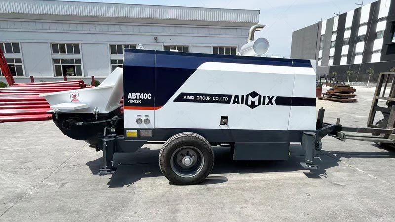 Bomba Estacionaria de Concreto ABT40C para Proyectos de Construcción de Carreteras en Ecuador
