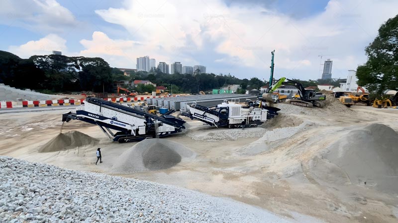 Planta Trituradora de Piedra Móvil Industrial para Cantera