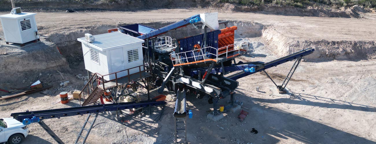 Trituradora de Piedra Industrial Móvil 4 en 1 para México Producción de Agregados