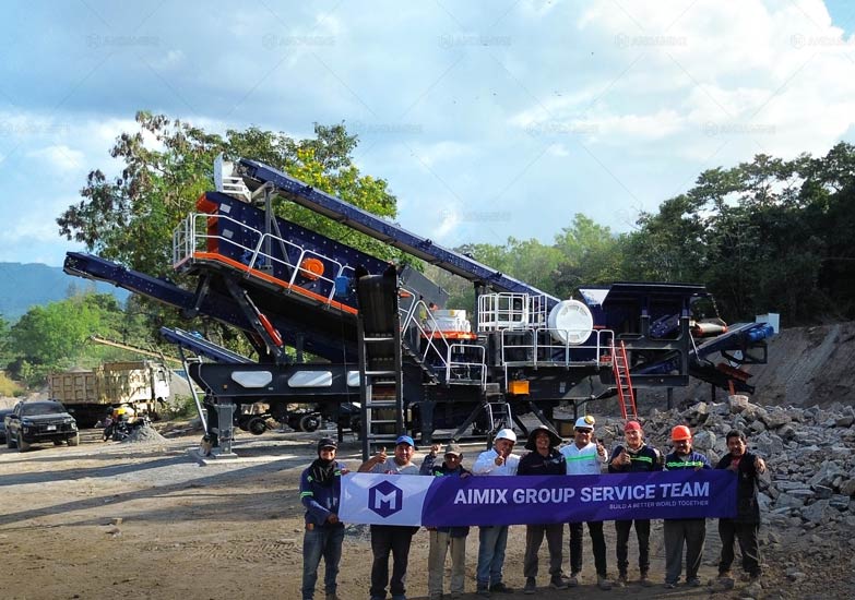 Andamine Exportó Dos Plantas Trituradoras Móviles de Piedra a El Salvador