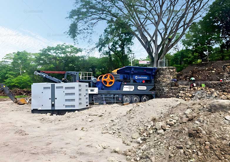Andamine Planta Chancadora de Piedra Móvil en Honduras de 150 TPH