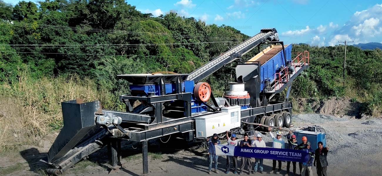 Andamine Planta Trituradora de Piedra Móvil 50 TPH en El Salvador