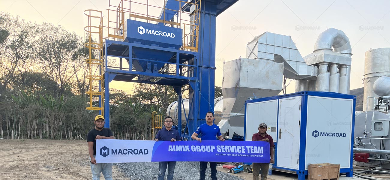 Guatemala Planta Asfáltica Continua Estacionaria ALT120 para Construcción de Vías