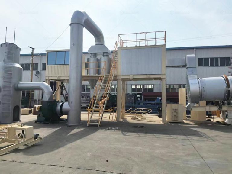 Instalación de la Planta Asfáltica Móvil en la Fábrica de Macroad