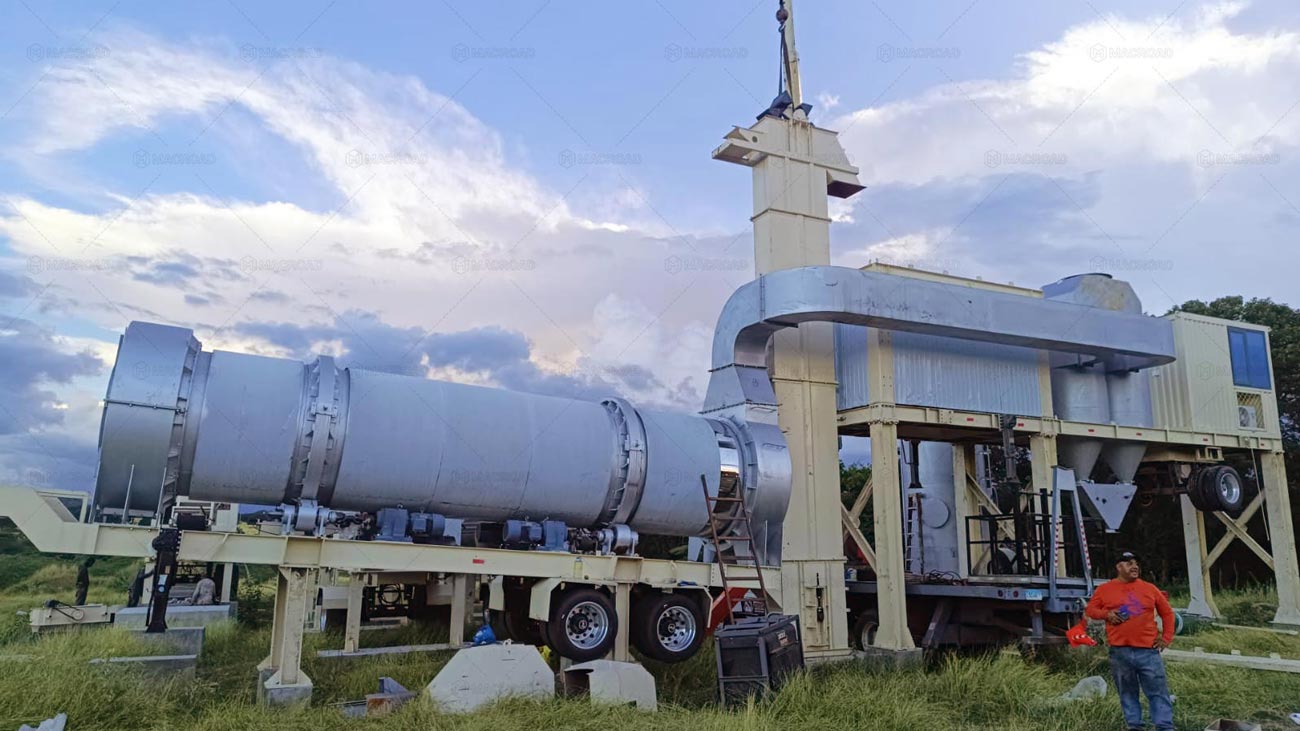 Macroad Planta de Asfalto Móvil Instalada en República Dominicana