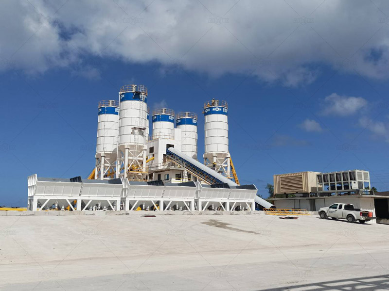 AIMIX Planta de Hormigón Elaborado AJ180 con Gran Capacidad en Guam
