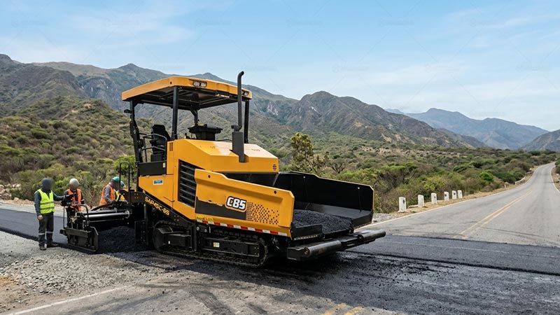 Pavimentadora de Asfalto para el Proyecto de Construcción de Carreteras en América Latina