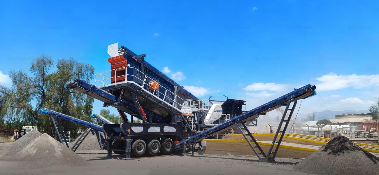 Planta Trituradora Móvil de Piedra 4 en 1 de Andamine en Argentina