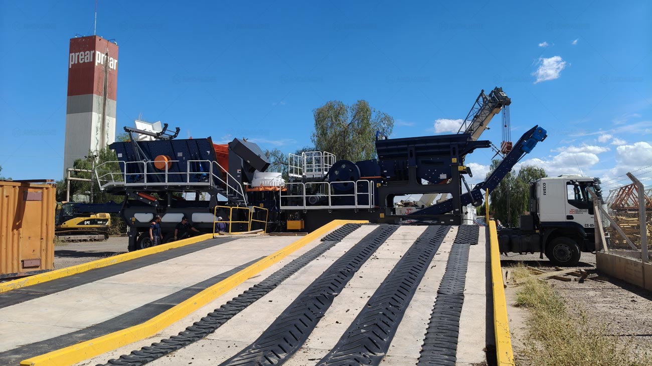 Planta de Áridos Móvil 4 en 1 para Argentina