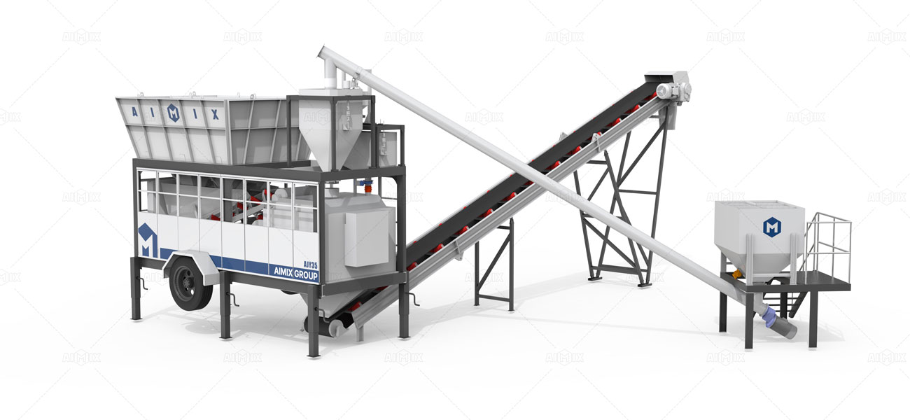 Planta de Concreto Premezclado Compacto Tipo Nuevo de Serie AJSY