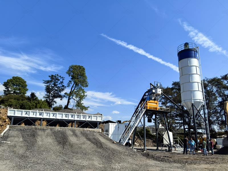 Planta para Concreto Premezclado AJ50 en México para Fábrica de Elementos Prefabricados