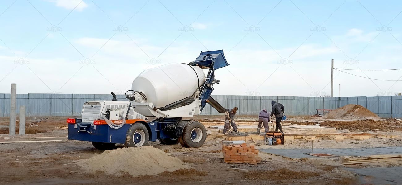 AS-4.0 Auto Hormigonera de AIMIX en Rusia para la Construcción de la Fábrica