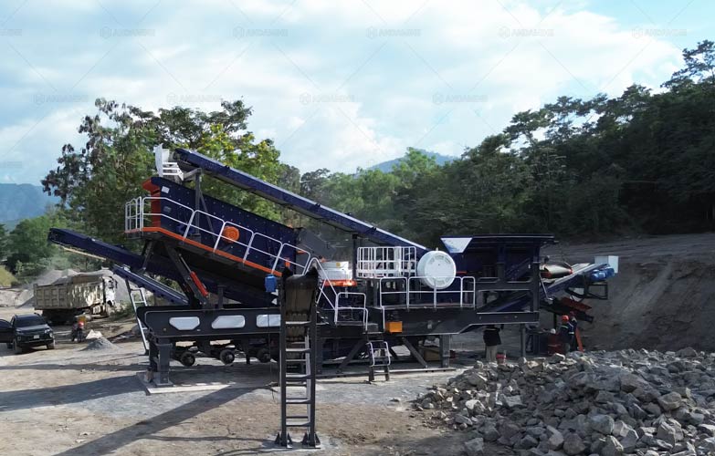 Andamine Chancadoras de Piedra Móviles en El Salvador para Producir Áridos en la Cantera