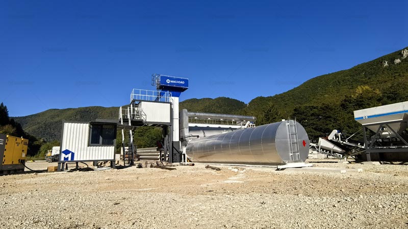 Planta de Asfalto Continua con Tambor Secador y Flujo de Producción sin Interrupciones