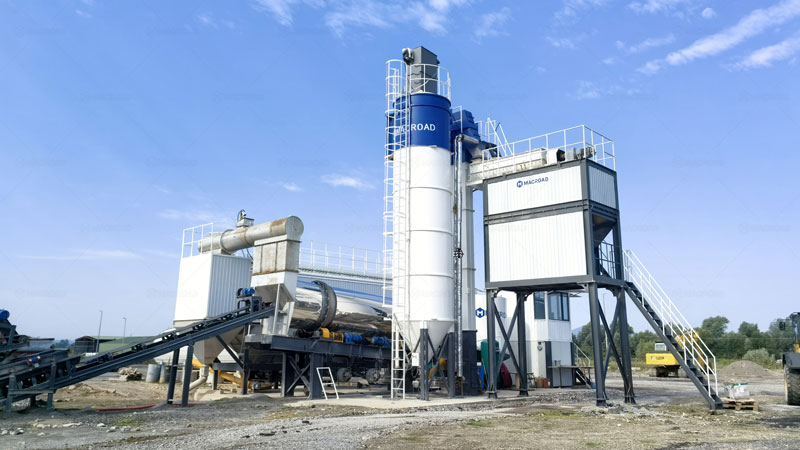 Planta de asfalto continua de tambor de Macroad con precio accesible y alta eficiencia para obras viales