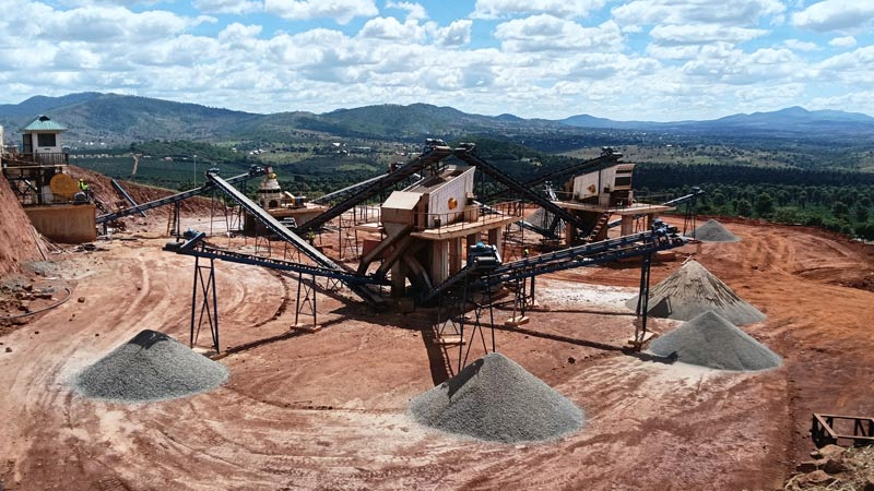 Planta Chancadora de Piedra Perú Estacionaria para Procesamiento de Mina