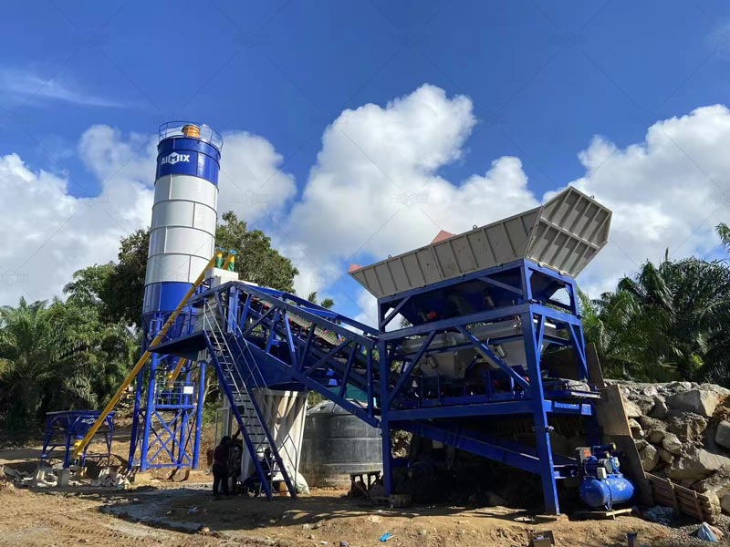 En un proyecto de refuerzo costero en Malasia, la Planta Concretera Móvil AIMIX AJY35 tuvo un desempeño admirable incluso bajo plazos de entrega ajustados.