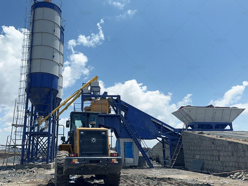 La Planta Móvil de Concreto AJY60 de AIMIX se utilizó en un proyecto inmobiliario en Etiopía, lo que permitió el despliegue de equipos entre diferentes sitios de proyecto.