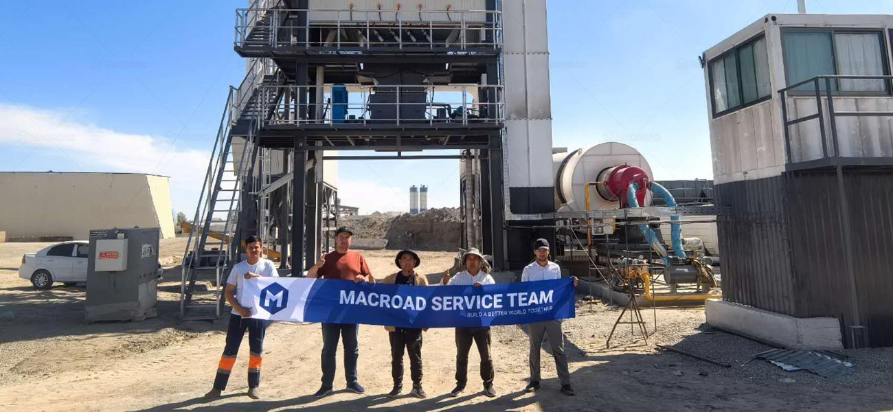 Macroad ofrece un servicio integral para su planta de asfalto por lotes, que incluye diseño, producción, instalación, capacitación y soporte posventa.