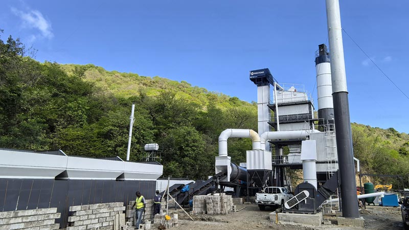 Planta de Asfalto Discontinua Estacionaria Macroad Serie ALQ para Producción Masiva de Mezcla Asfáltica