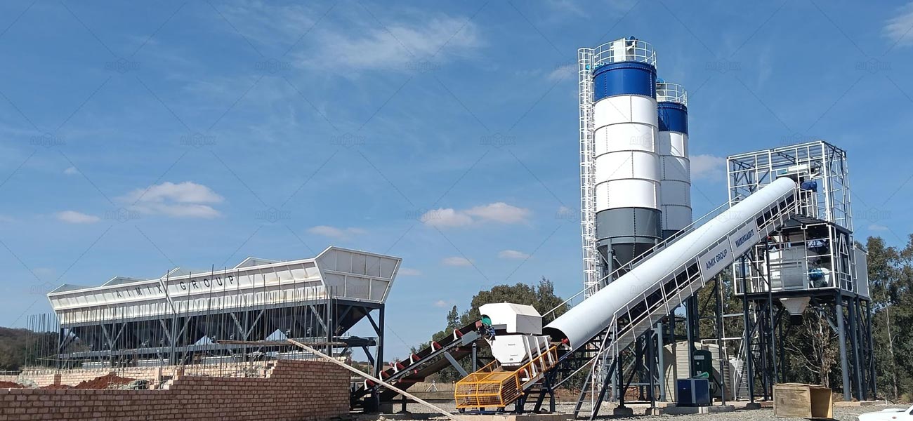 AIMIX Planta Estacionaria de Concreto para Producir Hormigón Comercial en Sudáfrica