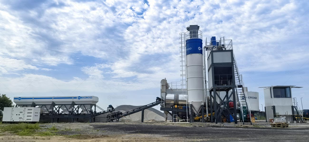 La Planta de Asfalto Móvil Macroad, instalada en Croacia, permite el traslado rápido de los equipos.