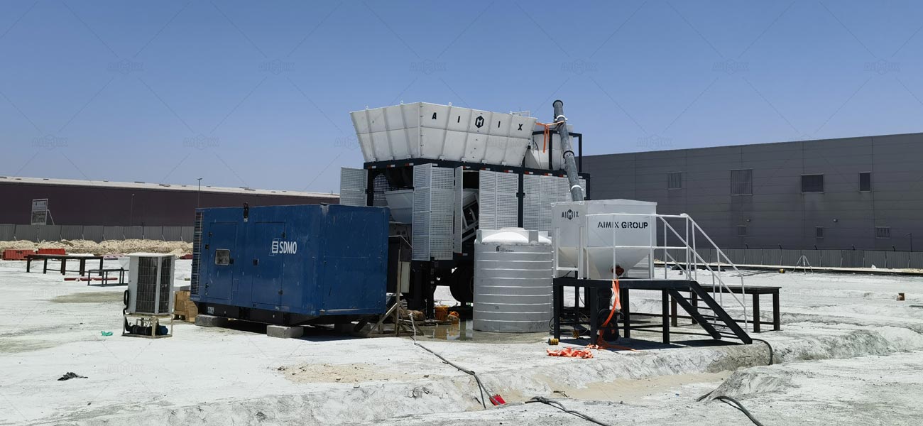 AIMIX AJSY Serie Planta de Concreto Pequeña y Compacta en Venta Caliante
