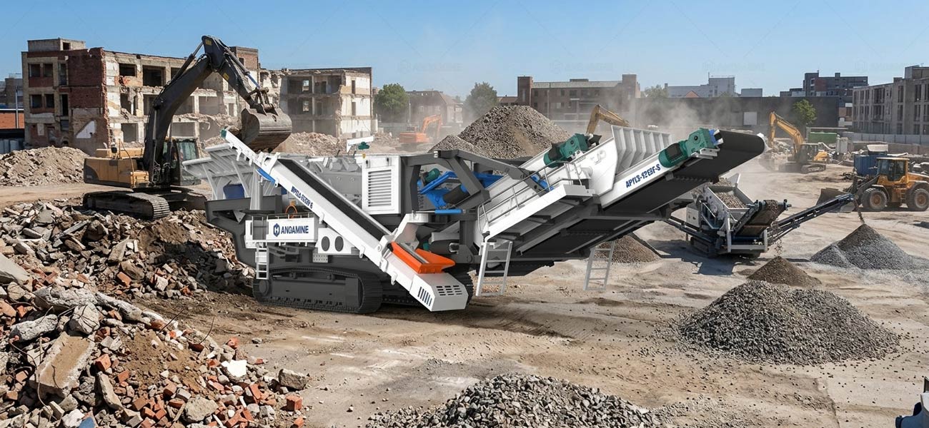 Trituradora de Piedra Móvil de Impacto APYL2-F Serie se Utiliza para las Rocas de Dureza Media