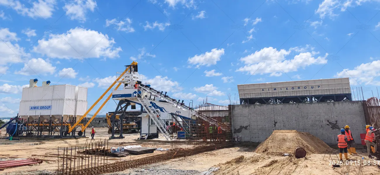 AIMIX Planta de Concreto Precio de Tipo de Montaje Rápido