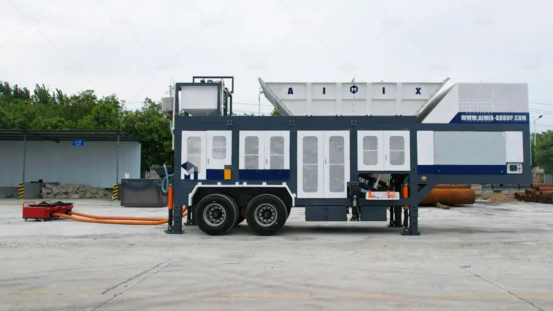 AIMIX Planta de Hormigón en Chile con Bombeo para Producción en el Sitio