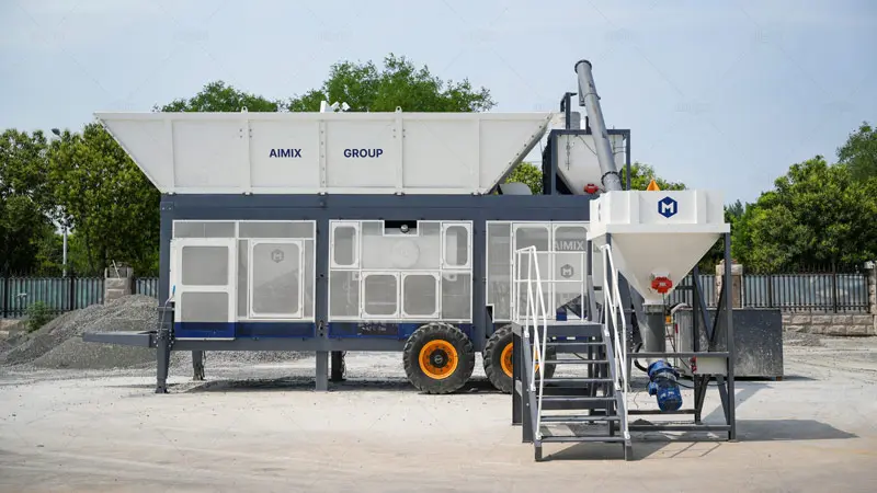 AJP40 Bomba Hormigonera con Máquina Disoficadora de AIMIX con una Capacidad de Producción de 40 m3/h