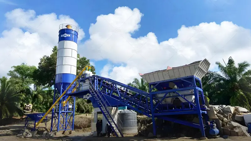 Serie AJY planta de concreto precio de tipo móvil