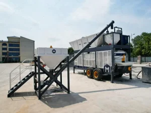 Actualización de Planta de Concreto Móvil con Bombeo AJP40 de AIMIX
