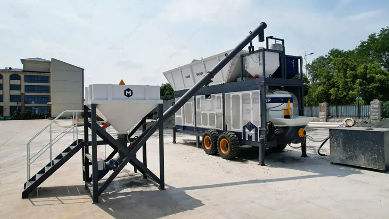 Nuevo Tipo de Planta de Concreto Precio con Bombeo en AIMIX