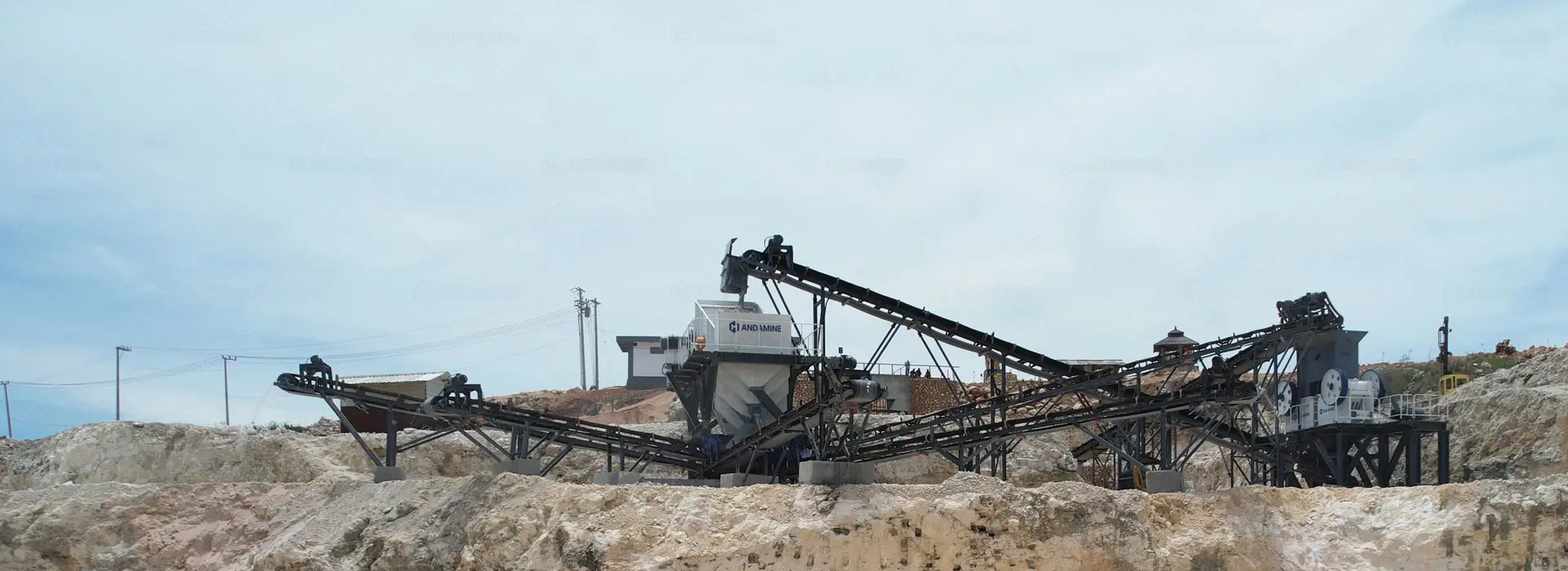 Planta Trituradora Minería de Andamine en el Sitio del Cliente