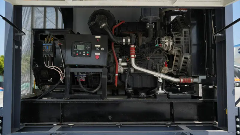 Sistema de Alimentación de Doble Energía para AIMIX Bomba de Concreto con Hormigonera y Dosificadora